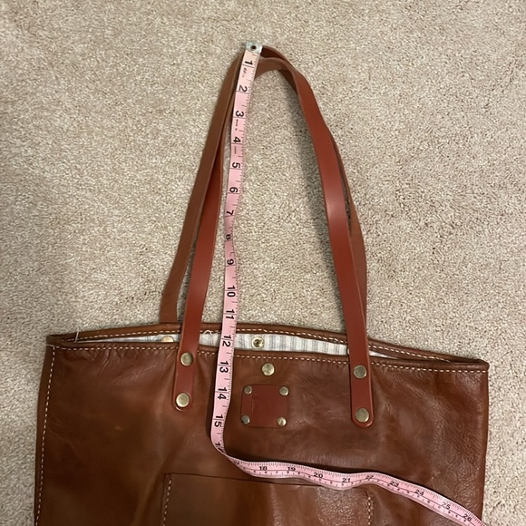 Hand crafted large leather tote - Picture 10 of 10